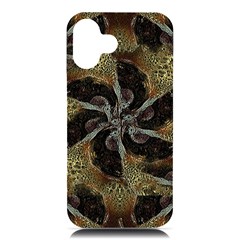 Abstract Ornate Organic Texture Design Print iPhone 16 Plus Black UV Print PC Hardshell Case