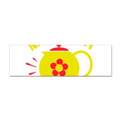 Make Tea Not War  Sticker (bumper)