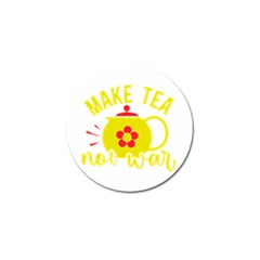 Make Tea Not War  Golf Ball Marker