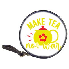 Make Tea Not War  Classic 20-cd Wallets by ConteMonfrey