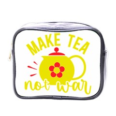 Make Tea Not War  Mini Toiletries Bag (one Side)