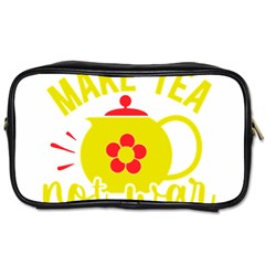 Make Tea Not War  Toiletries Bag (two Sides) by ConteMonfrey