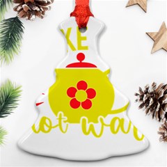 Make Tea Not War  Ornament (christmas Tree) 