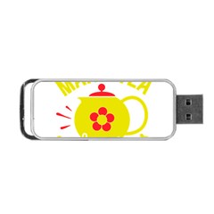 Make Tea Not War  Portable Usb Flash (two Sides)