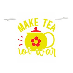 Make Tea Not War  Lightweight Drawstring Pouch (m)