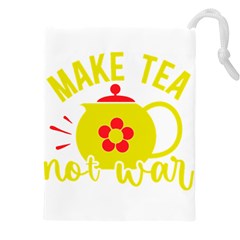 Make Tea Not War  Drawstring Pouch (4xl)