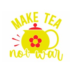 Make Tea Not War  Two Sides Premium Plush Fleece Blanket (baby Size) by ConteMonfrey