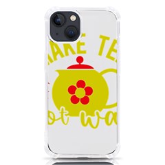 Make Tea Not War  Iphone 13 Tpu Uv Print Case