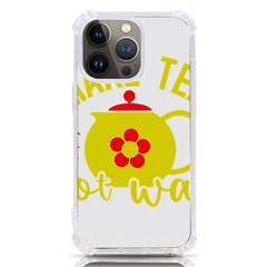 Make Tea Not War  Iphone 13 Pro Tpu Uv Print Case