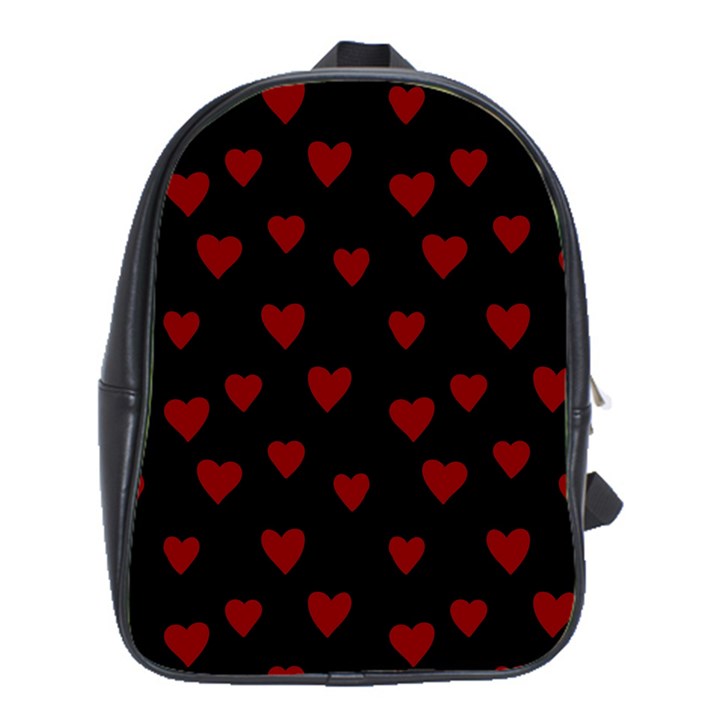 Small Cute Hearts  School Bag (XL)