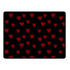 Small Cute Hearts  Two Sides Fleece Blanket (small)