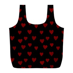 Small Cute Hearts  Full Print Recycle Bag (l)