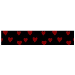 Small Cute Hearts  Small Premium Plush Fleece Scarf