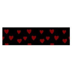 Small Cute Hearts  Oblong Satin Scarf (16  X 60 )