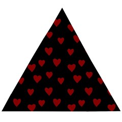 Small Cute Hearts  Wooden Puzzle Triangle