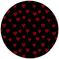 Small Cute Hearts  Wooden Puzzle Round