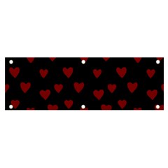 Small Cute Hearts  Banner And Sign 6  X 2 