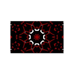 Red Shapes Mandala   Sticker (rectangular) by ConteMonfrey