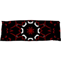 Red Shapes Mandala   17 x47  Body Pillow Case Dakimakura (two Sides) by ConteMonfrey