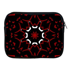 Red Shapes Mandala   Apple Ipad 2/3/4 Zipper Cases