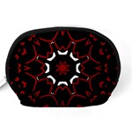 Red Shapes Mandala   Accessory Pouch (Medium) Back