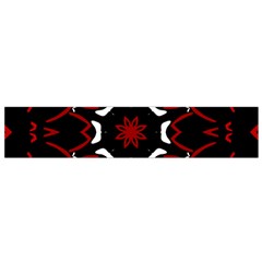 Red Shapes Mandala   Small Premium Plush Fleece Scarf