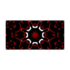 Red Shapes Mandala   Yoga Headband