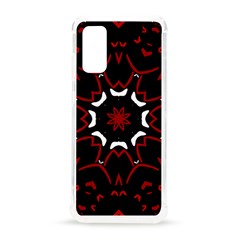 Red Shapes Mandala   Samsung Galaxy S20 6 2 Inch Tpu Uv Case