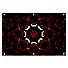 Red Shapes Mandala   Banner And Sign 6  X 4 