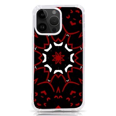 Red Shapes Mandala   Iphone 14 Pro Max Tpu Uv Print Case