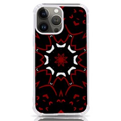 Red Shapes Mandala   Iphone 13 Pro Max Tpu Uv Print Case by ConteMonfrey