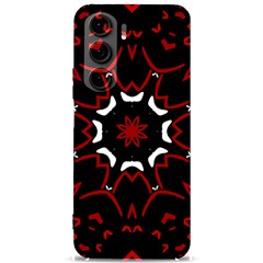 Red Shapes Mandala   Samsung Galaxy S24 Plus 6 7 Inch Black Tpu Uv Case by ConteMonfrey