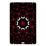 Red Shapes Mandala   Name Card Style USB Flash Drive Front