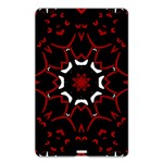 Red Shapes Mandala   Name Card Style USB Flash Drive Back