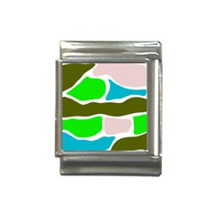 Geometric Bricks    Italian Charm (13mm)