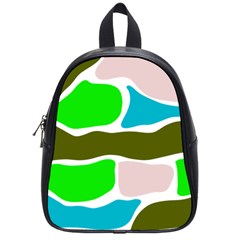 Geometric Bricks    School Bag (small)