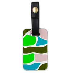 Geometric Bricks    Luggage Tag (one Side)