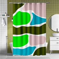 Geometric Bricks    Shower Curtain 48  X 72  (small) 