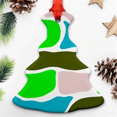 Geometric Bricks    Ornament (christmas Tree) 