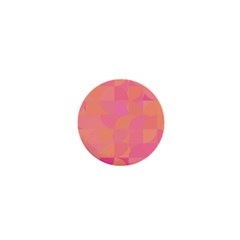 Geometric Pink Ocean  1  Mini Buttons