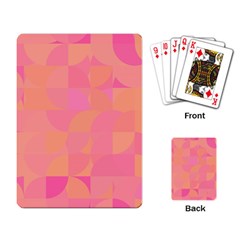 Geometric Pink Ocean  Playing Cards Single Design (rectangle)