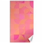 Geometric Pink Ocean  Canvas 40  x 72  39.28 x69.23  Canvas - 1