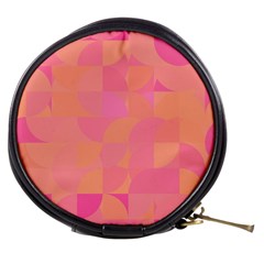 Geometric Pink Ocean  Mini Makeup Bag