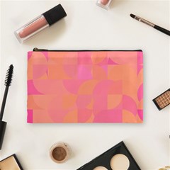 Geometric Pink Ocean  Cosmetic Bag (medium)