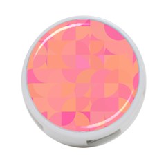 Geometric Pink Ocean  4-port Usb Hub (one Side) by ConteMonfrey