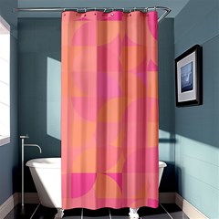 Geometric Pink Ocean  Shower Curtain 36  X 72  (stall)  by ConteMonfrey