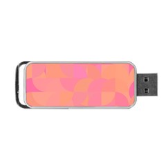 Geometric Pink Ocean  Portable Usb Flash (one Side)