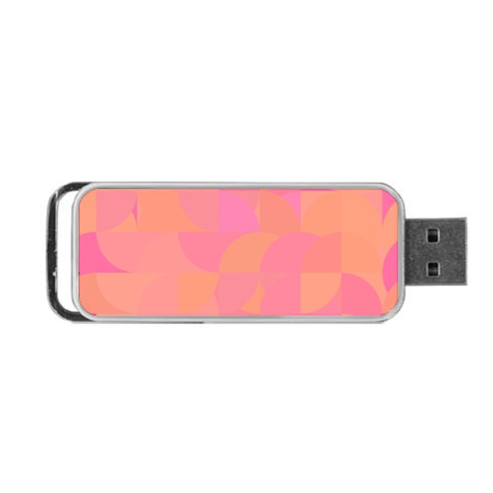 Geometric Pink Ocean  Portable USB Flash (Two Sides)