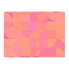 Geometric Pink Ocean  Two Sides Premium Plush Fleece Blanket (mini) by ConteMonfrey