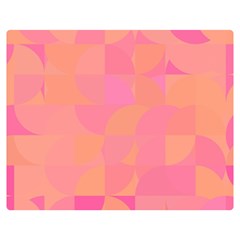 Geometric Pink Ocean  Two Sides Premium Plush Fleece Blanket (teen Size) by ConteMonfrey